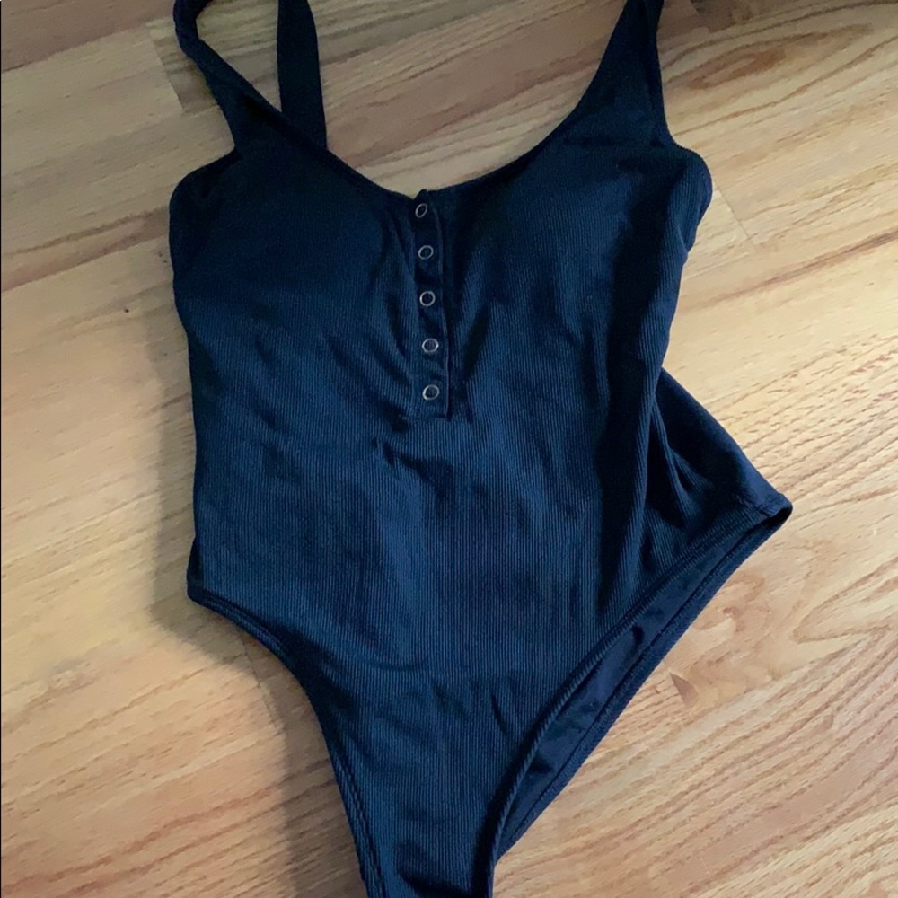 L.A hearts black one piece bathing suit